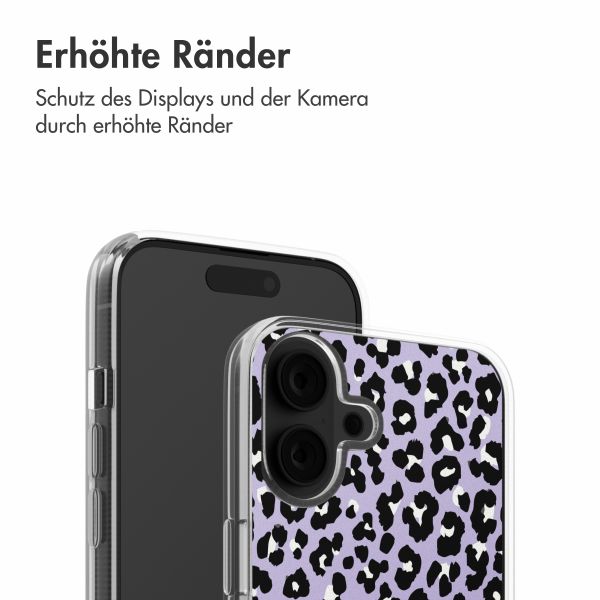 imoshion Design Hülle Apple iPhone 16 - Leopard Lilac