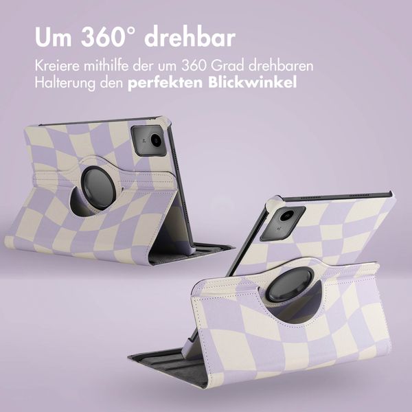 imoshion 360° drehbare Design Klapphülle für das Lenovo Tab M11 - Dancing Cubes