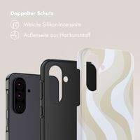 Selencia Vivid Back Cover Samsung Galaxy A36 / A56 - Desert Waves Beige