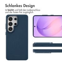 Accezz MagSafe Leather Backcover Samsung Galaxy S26 Ultra - Nightfall Blue