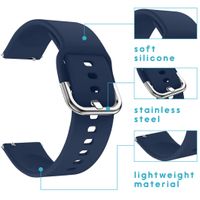 imoshion Silikonband für das  Samsung Galaxy Watch 4 / 5 / 6 / 7 / FE (20 mm) - Dunkelblau