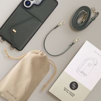 Selencia Sera HandyHülle mit Kordel und Umschlag-Kartenhalter Samsung Galaxy S26 Ultra - Sage Green