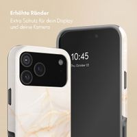 Selencia Vivid Back Cover Apple iPhone 18 Pro - Golden Beige Marble