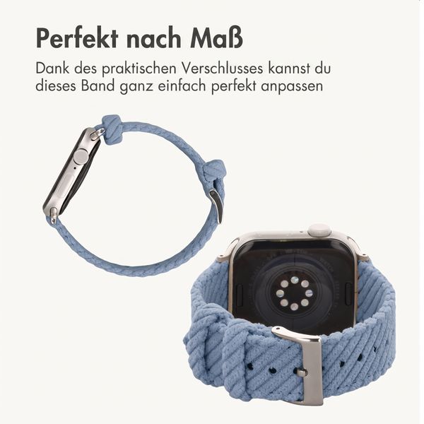 imoshion Corduroy-Band für Apple Watch | 38/40/41/42 mm - Hellblau