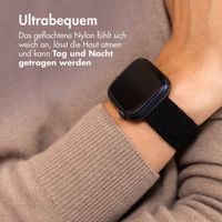 imoshion Gewebtes Nylonarmband für die Apple Watch Series 1 bis 9 / SE (38/40/41 mm) | Series 10 (42 mm) - Schwarz