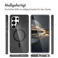 imoshion Sparkle Back Cover mit MagSafe für das Samsung Galaxy S24 Ultra - Glitzer Schwarz