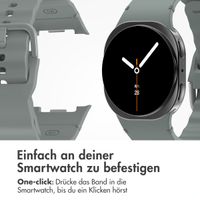 imoshion Wave Silikonarmband für das  Samsung Galaxy Watch 8 (40/44mm) / Classic (46mm) - Dunkelgrau