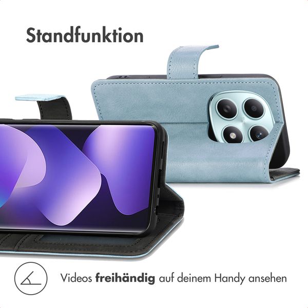 imoshion Luxuriöse Klapphülle Xiaomi Redmi Note 15 (5G) - Hellblau
