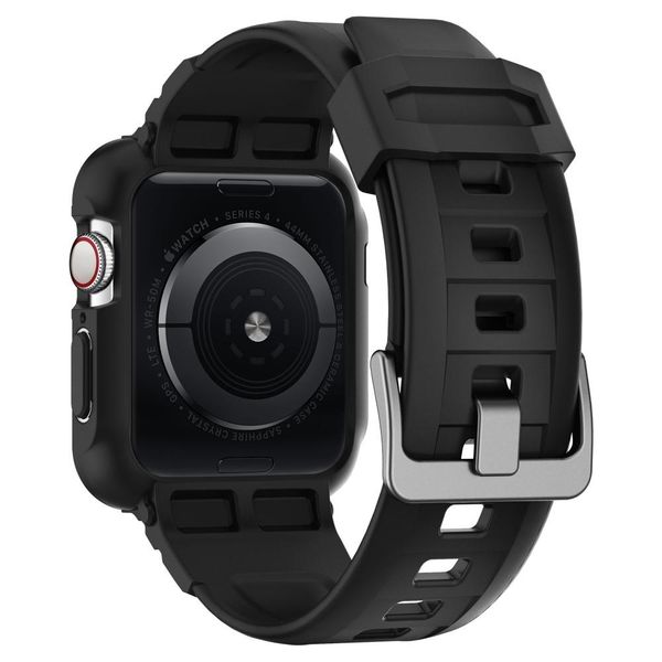 Spigen Rugged Armor™ Pro Hülle für Apple Watch 44 mm / 45 mm - Schwarz