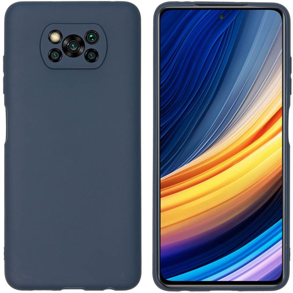 imoshion Color TPU Hülle für das Xiaomi Poco X3 (Pro) - Dunkelblau