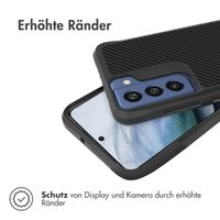 imoshion Rugged Hybrid Carbon Case für das Samsung Galaxy S21 FE - Schwarz