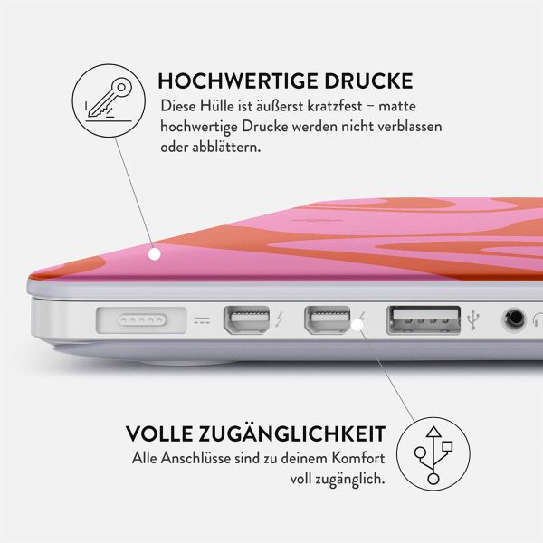 Burga Hardshell Hülle für das MacBook Pro 14 Zoll (2021 / 2023 M3 chip / 2024 M4 chip) - A2442 / A2779 / A2918 / A3112 / A3185 / A3401 - Ride the Wave