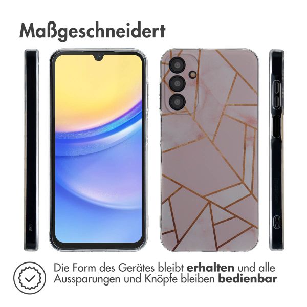 imoshion Design Hülle für das Samsung Galaxy A15 (5G/4G) - Pink Graphic