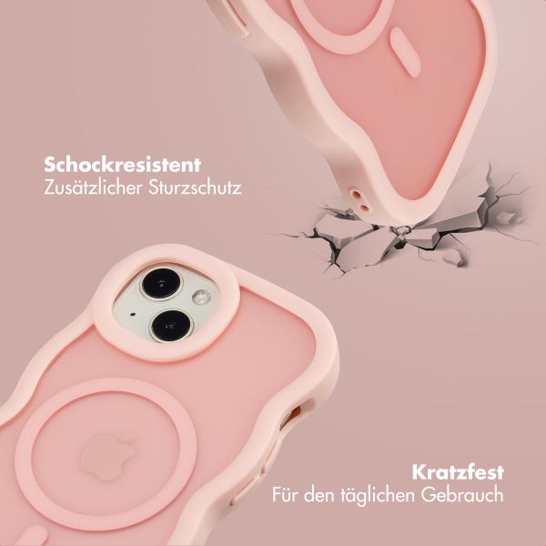 Selencia Wavy Backcover mit MagSafe Apple iPhone 14 / 13 - Soft Pink