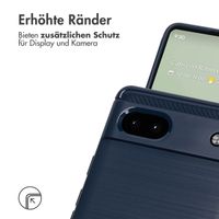 imoshion Brushed Back Cover für das Google Pixel 6a - Dunkelblau