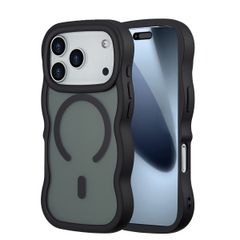Selencia Wavy Backcover mit MagSafe Apple iPhone 17 Pro - Schwarz