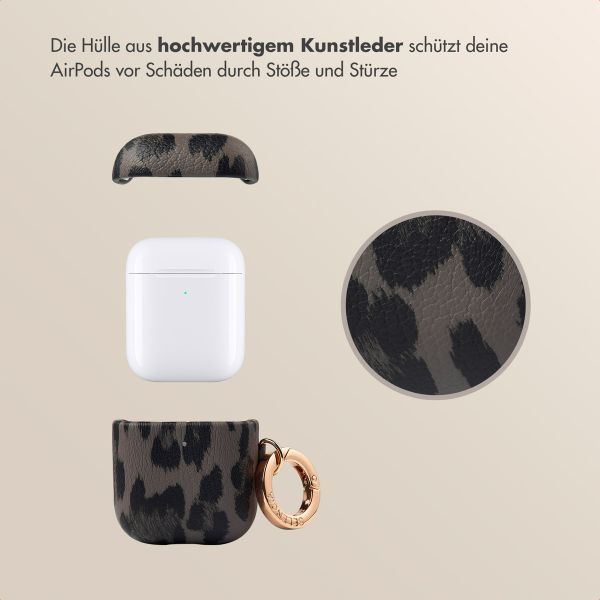 Selencia Sabi Case Apple AirPods 1 / 2 - Leopardenmuster - Midnight Black