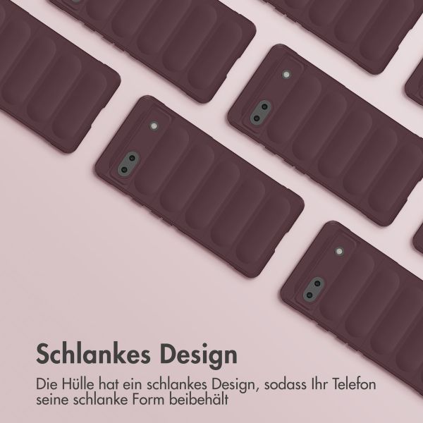 imoshion EasyGrip Back Cover für das Google Pixel 6a - Aubergine