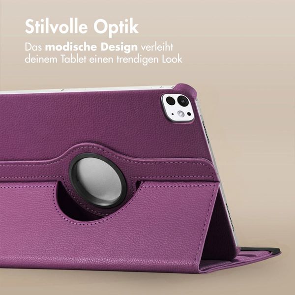 imoshion 360° drehbare Klapphülle Apple iPad Air 11 Zoll (2026) M4 / (2025) M3 / (2024) M2 / Air 5 (2022) / Air 4 (2020) / Pro 11 (2018/2020) - Violett