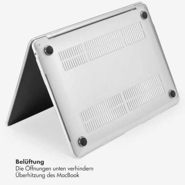 Selencia Glitzer Cover Apple MacBook Air 13 Zoll (2018-2020) - Transparent
