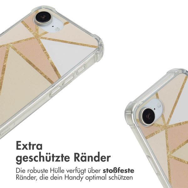 imoshion Design Hülle mit Band Apple iPhone 16e - Beige Graphic