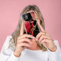 imoshion Design Hülle Samsung Galaxy A71 - Marmor - Rot