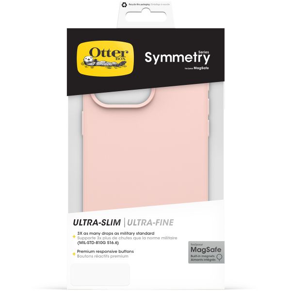 OtterBox Symmetry Backcover MagSafe für das iPhone 15 Pro Max - Ballet Shoes Rose