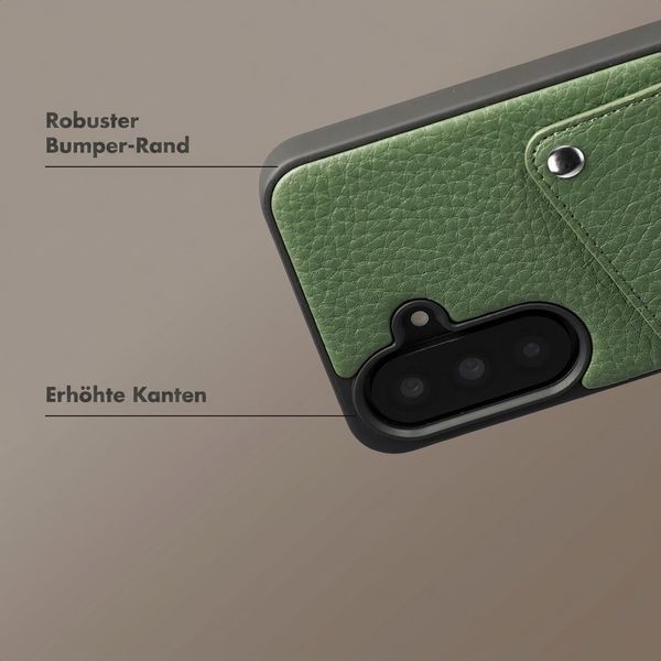 Selencia Riva Back Cover mit Kartenfach Samsung Galaxy A37 (5G) - Sage Green
