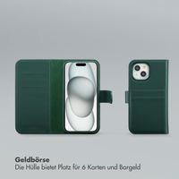 Selencia Olyn Abnehmbare Bookcase mit MagSafe Apple iPhone 15 - Grün