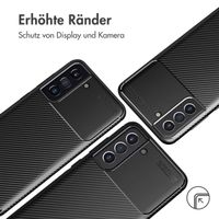 imoshion Carbon-Hülle für das Samsung Galaxy S21 FE - Schwarz