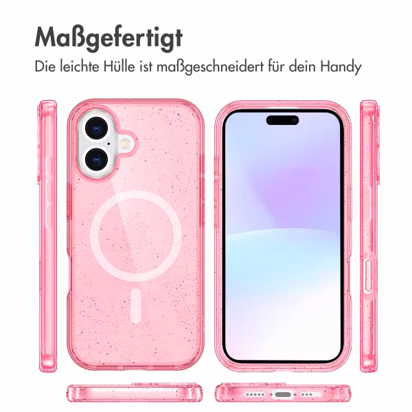 imoshion Sparkle Back Cover mit MagSafe Apple iPhone 17 - Rosa