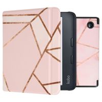 imoshion Design Slim Hard Sleepcover mit Stand für das Kobo Libra 2 / Tolino Vision 6 - Pink Graphic