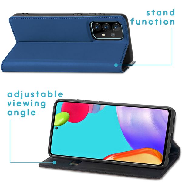 imoshion Slim Folio Klapphülle Samsung Galaxy A52(s) (5G/4G) - Dunkelblau