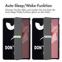 imoshion Design Trifold Klaphülle Lenovo Tab P12 - Don't touch