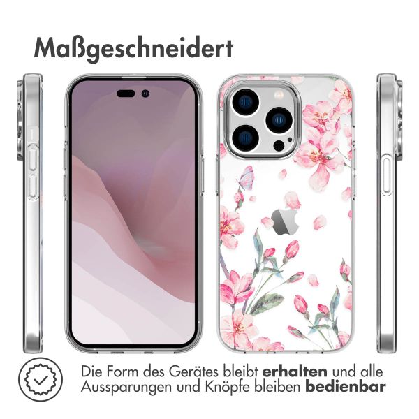 imoshion Design Hülle iPhone 14 Pro - Blossom Watercolor
