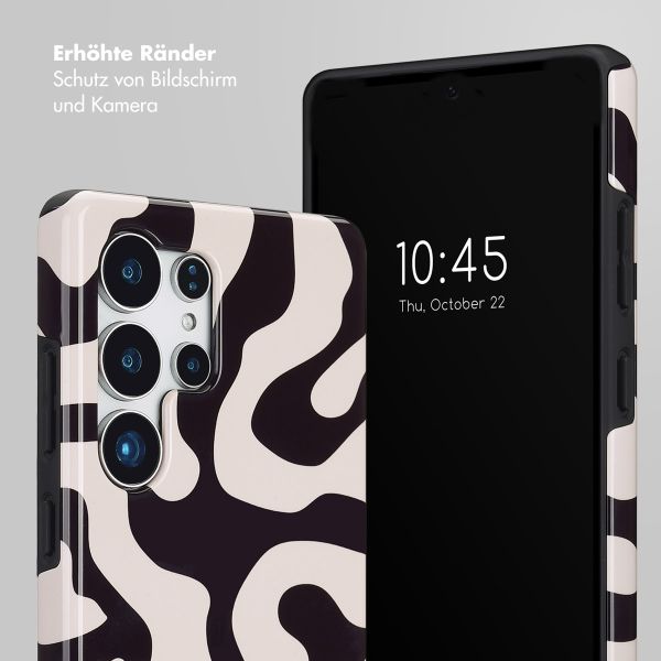 Selencia Vivid Back Cover Samsung Galaxy S25 Ultra - Art Wave Black