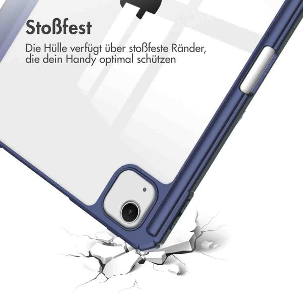 imoshion Trifold Hardcase Klapphülle Apple iPad Air 13 Zoll (2025) M3 / (2024) M2 - Dunkelblau