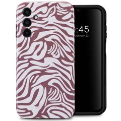 Selencia Vivid Back Cover Samsung Galaxy A15 (5G/4G) - Trippy Swirl Dark Rose
