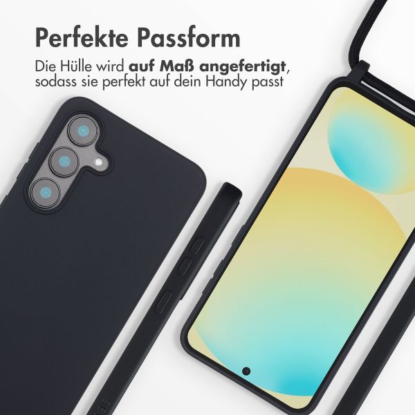 imoshion SilikonHülle mit Band Samsung Galaxy S25 FE - Schwarz