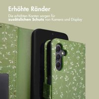 imoshion Design Klapphülle Samsung Galaxy A34 (5G) - Green Flowers