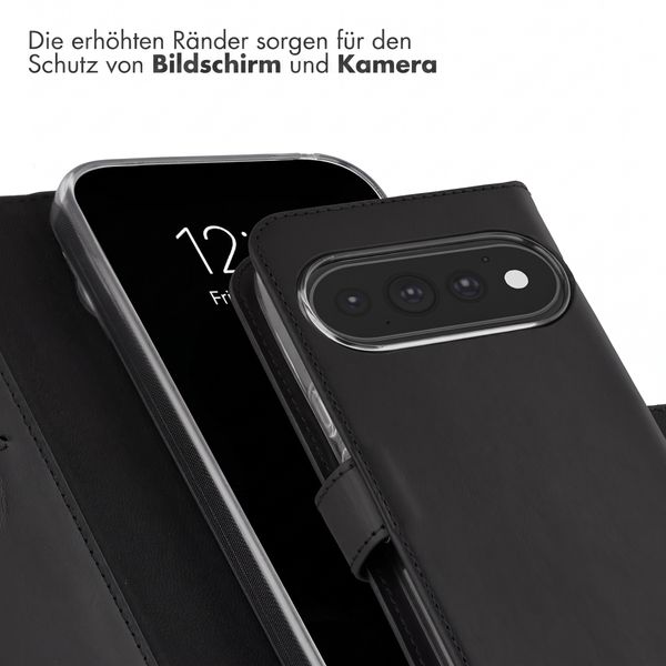 Selencia Echtleder Klapphülle Google Pixel 11 / 11 Pro - Schwarz