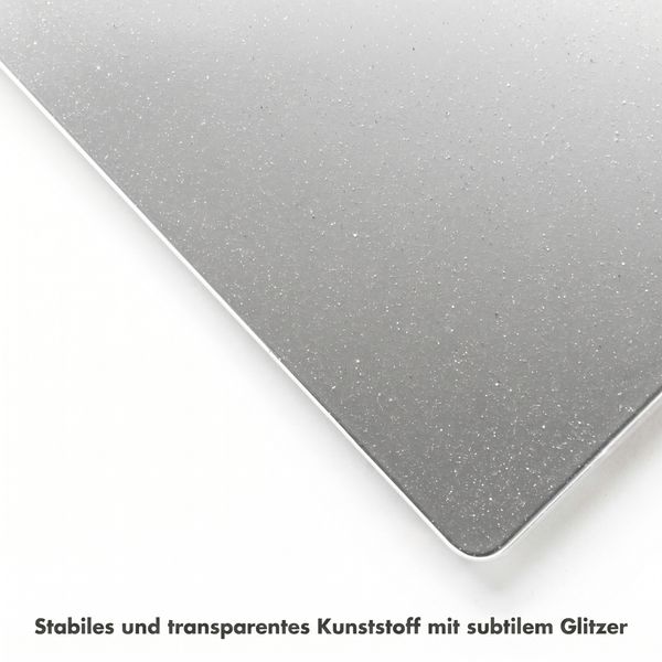 Selencia Glitzer Cover für das Apple MacBook Neo 13 Zoll (2026) A18 - Transparent
