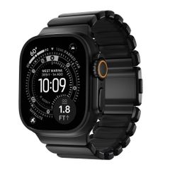 Nomad Stratos Armband für Apple Watch Series 1 - 11 / SE / Ultra (44/45/46/49 mm) - Black / Natural Titanium