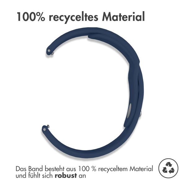 imoshion Silikon Sportarmband -   Universelle 18 mm Anschluss - Dunkelblau