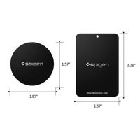 Spigen Kuel Car Mount Metal Plates - Schwarz