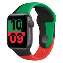 Apple Sport Armband für das  Apple Watch Series 1 t/m 9 / SE (38/40/41 mm) | Series 10 / 11 (42 mm) - Black Unity