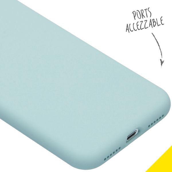 Accezz Liquid Silikoncase für das iPhone Xs / X - Hellblau