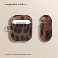 Selencia Sabi Hülle Panthermuster  Apple Airpods 1 / 2 - Mocha Brown