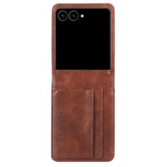 imoshion Luxuriöse Klapphülle Samsung Galaxy Z Flip 8 - Dunkelbraun