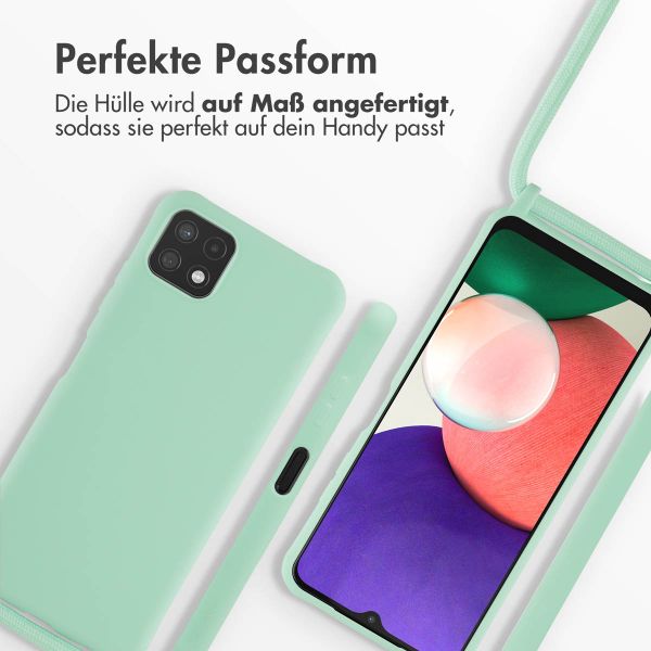 imoshion SilikonHülle mit Band Samsung Galaxy A22 (5G) - Mintgrün